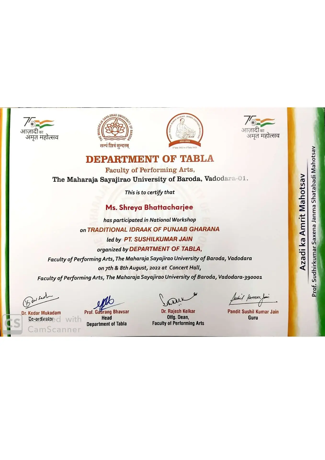 CERTIFICATE NEW-1(6)
