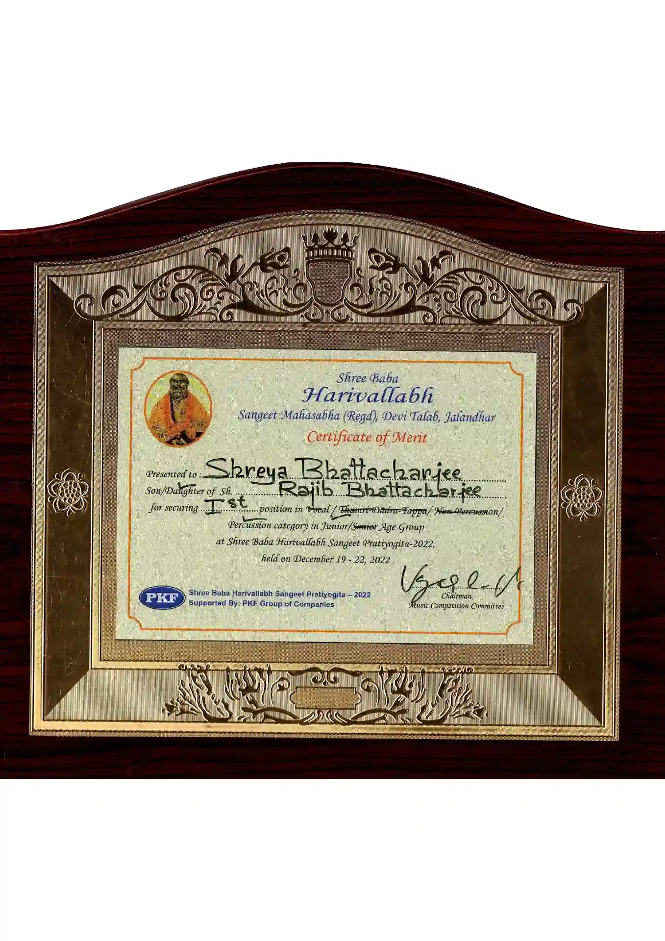 CERTIFICATE NEW-1(8)